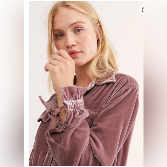 We The Free Bella Donna Duster in Mauve (Pink), size Large - Picture 4 of 10